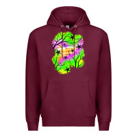 Burgundy star halloween patch Premium Hoodie - BundleAndBundleShop
