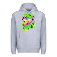 Heather Grey star halloween patch Premium Hoodie - BundleAndBundleShop