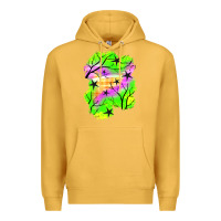 Mustard star halloween patch Premium Hoodie - BundleAndBundleShop