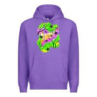 Purple star halloween patch Premium Hoodie - BundleAndBundleShop