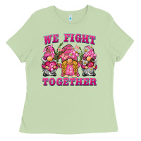 Matcha we fight together breast cancer gnome Ladies Tee - BarkalooDesign