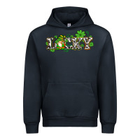 Navy lucky with gnome and  shamrocks Urban Hoodie - AdoDesignShop