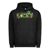 Pigment Black lucky with gnome and  shamrocks Urban Hoodie - AdoDesignShop