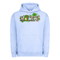 Pigment Grape Ice lucky with gnome and  shamrocks Urban Hoodie - AdoDesignShop
