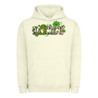 Pigment Pistachio lucky with gnome and  shamrocks Urban Hoodie - AdoDesignShop