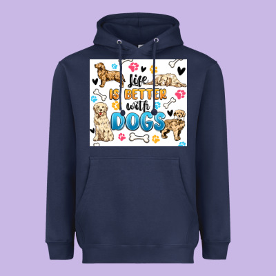 Heavyweight Hoodie life is better with dogs