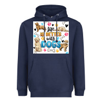 Navy life is better with dogs Heavyweight Hoodie - MaliasSmallBusiness