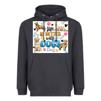 Smoke life is better with dogs Heavyweight Hoodie - MaliasSmallBusiness
