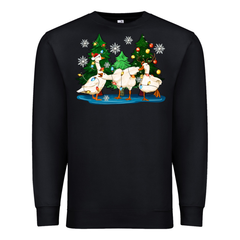 Christmas Duck Premium Sweatshirt by Zillion Design Studio | Teevron