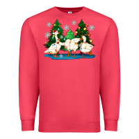 Cardinal christmas duck Premium Sweatshirt - Zillion Design Studio