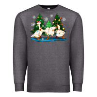 Charcoal Heather christmas duck Premium Sweatshirt - Zillion Design Studio