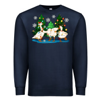 Navy christmas duck Premium Sweatshirt - Zillion Design Studio