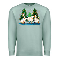 Seafoam christmas duck Premium Sweatshirt - Zillion Design Studio