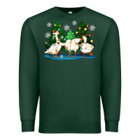 Sports Green christmas duck Premium Sweatshirt - Zillion Design Studio