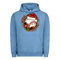 Pigment Pebble Blue Christmas baseball Urban Hoodie - JahusDesignShop