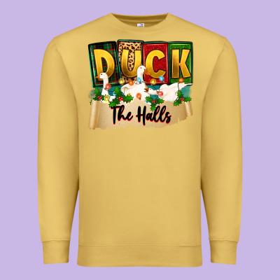 Premium Sweatshirt christmas duck the halls