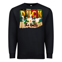 Black christmas duck the halls Premium Sweatshirt - Zillion Design Studio
