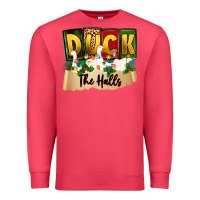 Cardinal christmas duck the halls Premium Sweatshirt - Zillion Design Studio
