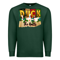 Sports Green christmas duck the halls Premium Sweatshirt - Zillion Design Studio