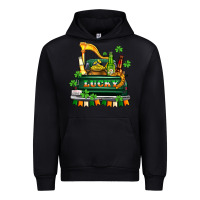 Black lucky truck with flags and beers Urban Hoodie - AdoDesignShop