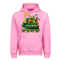 Fuchsia Pink lucky truck with flags and beers Urban Hoodie - AdoDesignShop