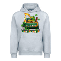 Heather Grey lucky truck with flags and beers Urban Hoodie - AdoDesignShop