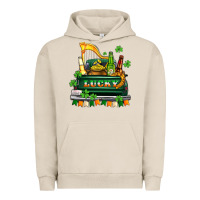 Pigment French Oak lucky truck with flags and beers Urban Hoodie - AdoDesignShop