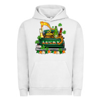 Pigment Lunar Rock lucky truck with flags and beers Urban Hoodie - AdoDesignShop