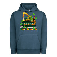Pigment Midnight Navy lucky truck with flags and beers Urban Hoodie - AdoDesignShop