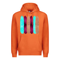 Carrot Colored Farm Life Purple Wood Jute Cyan Glitter Brush Strokes Premium Hoodie - Bettercallsaul