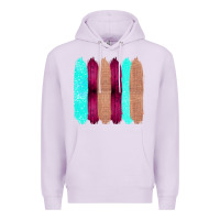 Lilac Colored Farm Life Purple Wood Jute Cyan Glitter Brush Strokes Premium Hoodie - Bettercallsaul