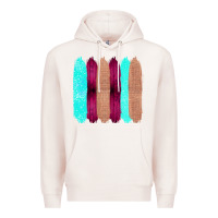 Pale Pink Colored Farm Life Purple Wood Jute Cyan Glitter Brush Strokes Premium Hoodie - Bettercallsaul