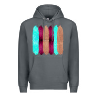 Rock Colored Farm Life Purple Wood Jute Cyan Glitter Brush Strokes Premium Hoodie - Bettercallsaul