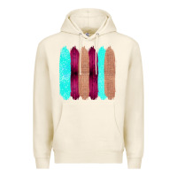 Tofu Colored Farm Life Purple Wood Jute Cyan Glitter Brush Strokes Premium Hoodie - Bettercallsaul