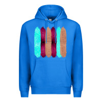 True Royal Colored Farm Life Purple Wood Jute Cyan Glitter Brush Strokes Premium Hoodie - Bettercallsaul