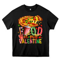 Black Food Is My Valentine Heavy Core Tee - CowhideDigitalArt