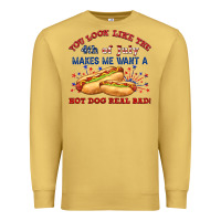 Antique Gold dog real bad billie wilder Premium Sweatshirt - texasbilliewilder