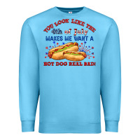 Ocean Blue dog real bad billie wilder Premium Sweatshirt - texasbilliewilder