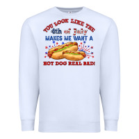 White dog real bad billie wilder Premium Sweatshirt - texasbilliewilder