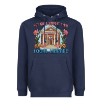 Navy hot girls support their local library Heavyweight Hoodie - MaliasSmallBusiness