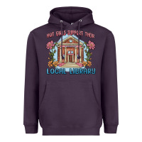 Plum hot girls support their local library Heavyweight Hoodie - MaliasSmallBusiness