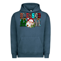 Pigment Midnight Navy blessed mom christmas Urban Hoodie - JahusDesignShop