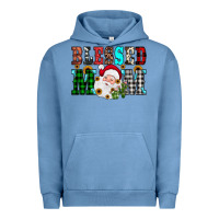 Pigment Pebble Blue blessed mom christmas Urban Hoodie - JahusDesignShop