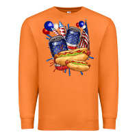 Carrot hotdog with beers billie wilder Premium Sweatshirt - texasbilliewilder