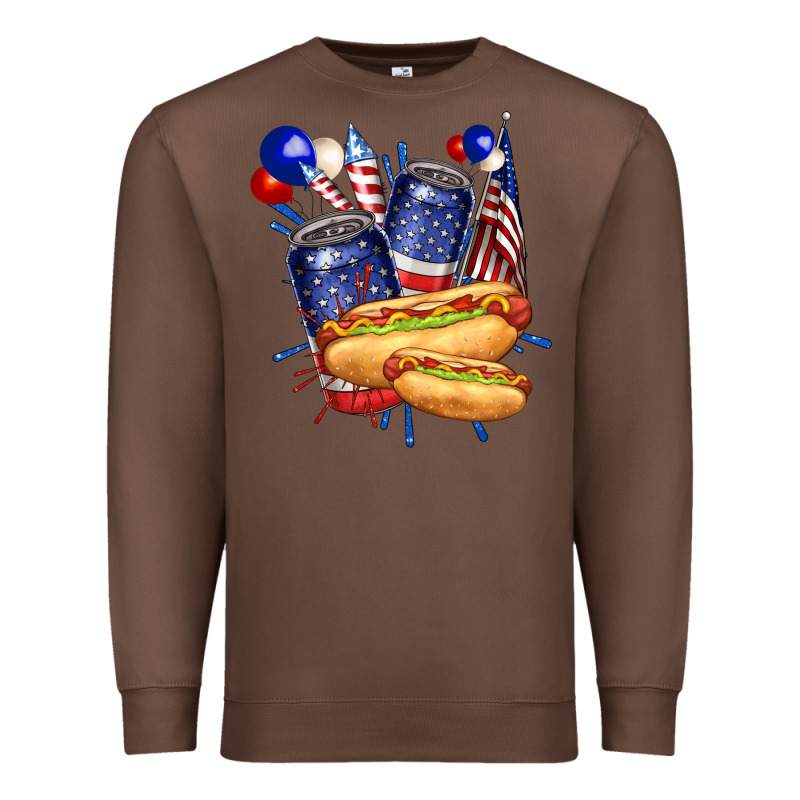 Hotdog With Beers Billie Wilder Premium Sweatshirt by texasbilliewilder | Teevron