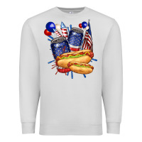 Dove Grey hotdog with beers billie wilder Premium Sweatshirt - texasbilliewilder