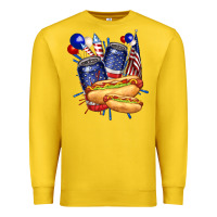 Lemon hotdog with beers billie wilder Premium Sweatshirt - texasbilliewilder