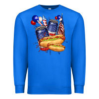 True Royal hotdog with beers billie wilder Premium Sweatshirt - texasbilliewilder