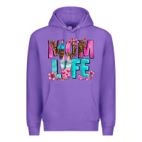Purple mom life Premium Hoodie - AdoDesignShop