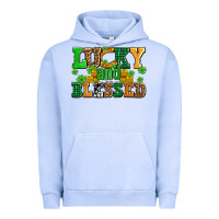 Pigment Grape Ice lucky and blessed with coins and shamrocks Urban Hoodie - AdoDesignShop